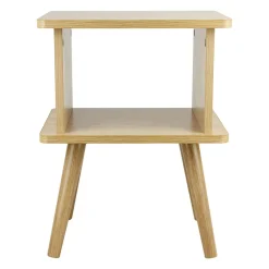 OSTARIA Table de chevet bois (H40 cm) Ella Beige Clearance