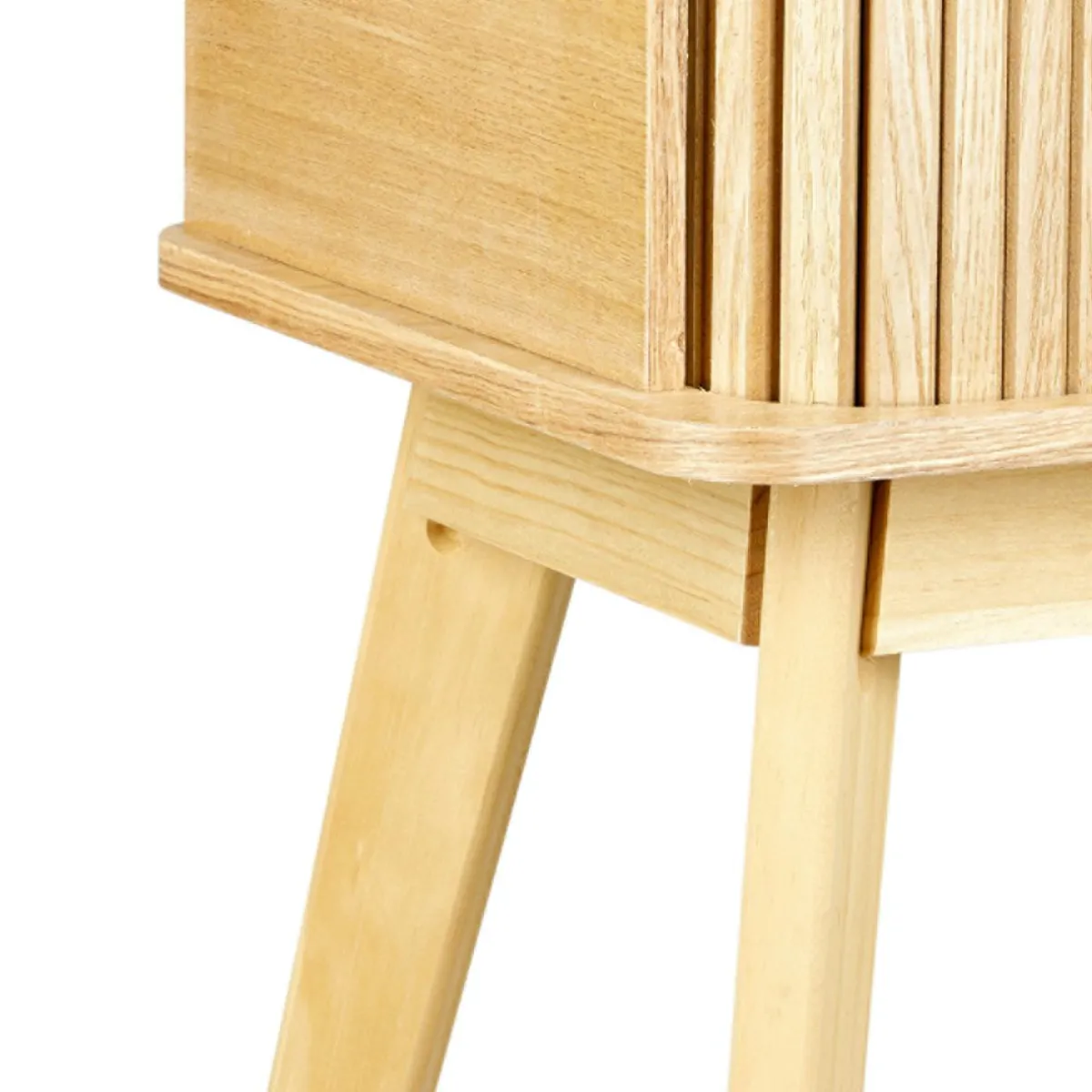 OSTARIA Table de chevet bois (H54 cm) Tim Beige Clearance