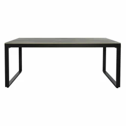 MOBELLIA Table de jardin en aluminium et céramique 8 places (180 x 90 cm) Kore Gris Anthracite Sale