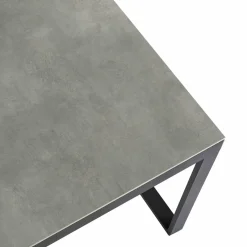 MOBELLIA Table de jardin en aluminium et céramique 8 places (180 x 90 cm) Kore Gris Anthracite Sale