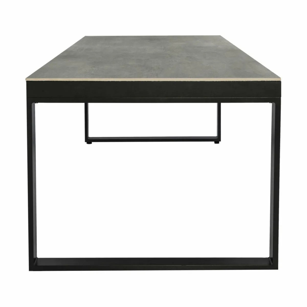 MOBELLIA Table de jardin en aluminium et céramique 8 places (180 x 90 cm) Kore Gris Anthracite Sale