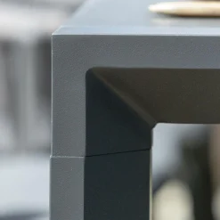 MOBELLIA Table de jardin extensible en aluminium 12 places (195/300 x 96 cm) Amalfi Gris Anthracite Online