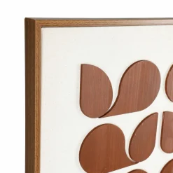 OSTARIA Tableau déco en bois (50 x 70 cm) Graphique Ibiza Rétro Marron Clearance