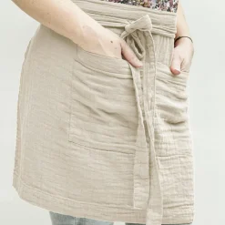 EMINZA Tablier avec poches gaze de coton Gaïa pampa Beige Online