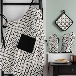 douceur d'intu017drieur Tablier de cuisine coton avec poche (60 x 84 cm) Solaris Noir Best