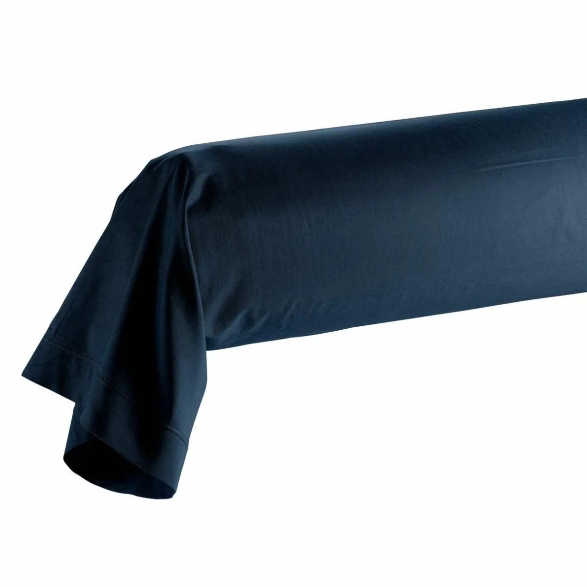 DOUCEUR D'INTERIEUR Taie de traversin coton bio (L185 cm) Biolina Bleu nuit Discount