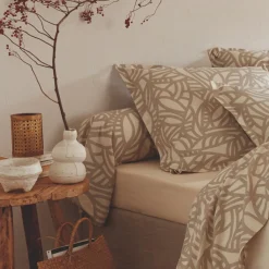 TRADILINGE Taie de traversin coton lavé (L200 cm) Séréna Beige Online