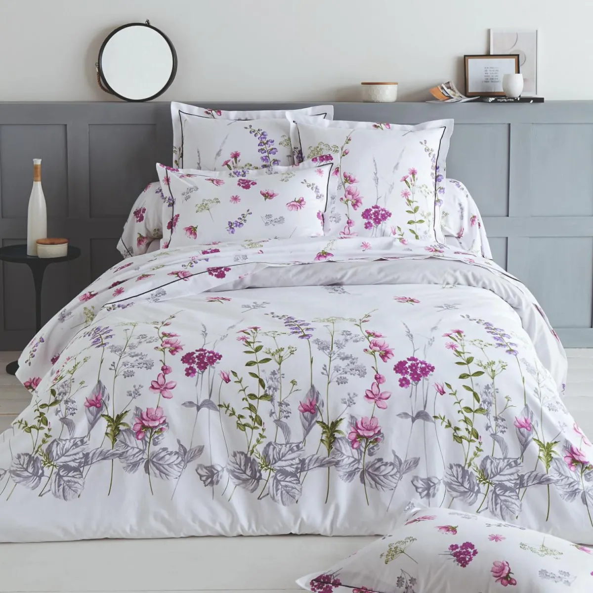 TRADI LINGE Taie de traversin coton (L200 cm) Pretty he Blanc Best