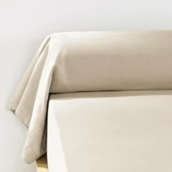 EMINZA Taie de traversin flanelle de coton (L185 cm) Nina Beige Outlet
