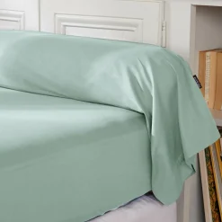 EMINZA Taie de traversin percale de coton (L185 cm) Cali Vert Eucalyptus Hot