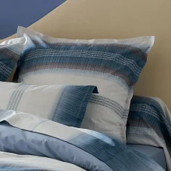 TRADI LINGE Taie de traversin percale de coton (200 cm) Esteban e Bleu New