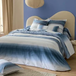 TRADI LINGE Taie de traversin percale de coton (200 cm) Esteban e Bleu New