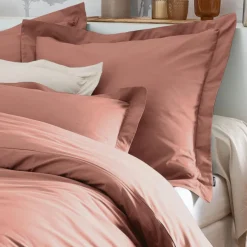 EMINZA Taie de traversin percale de coton (L185 cm) Cali Bois de rose Rose clair Online
