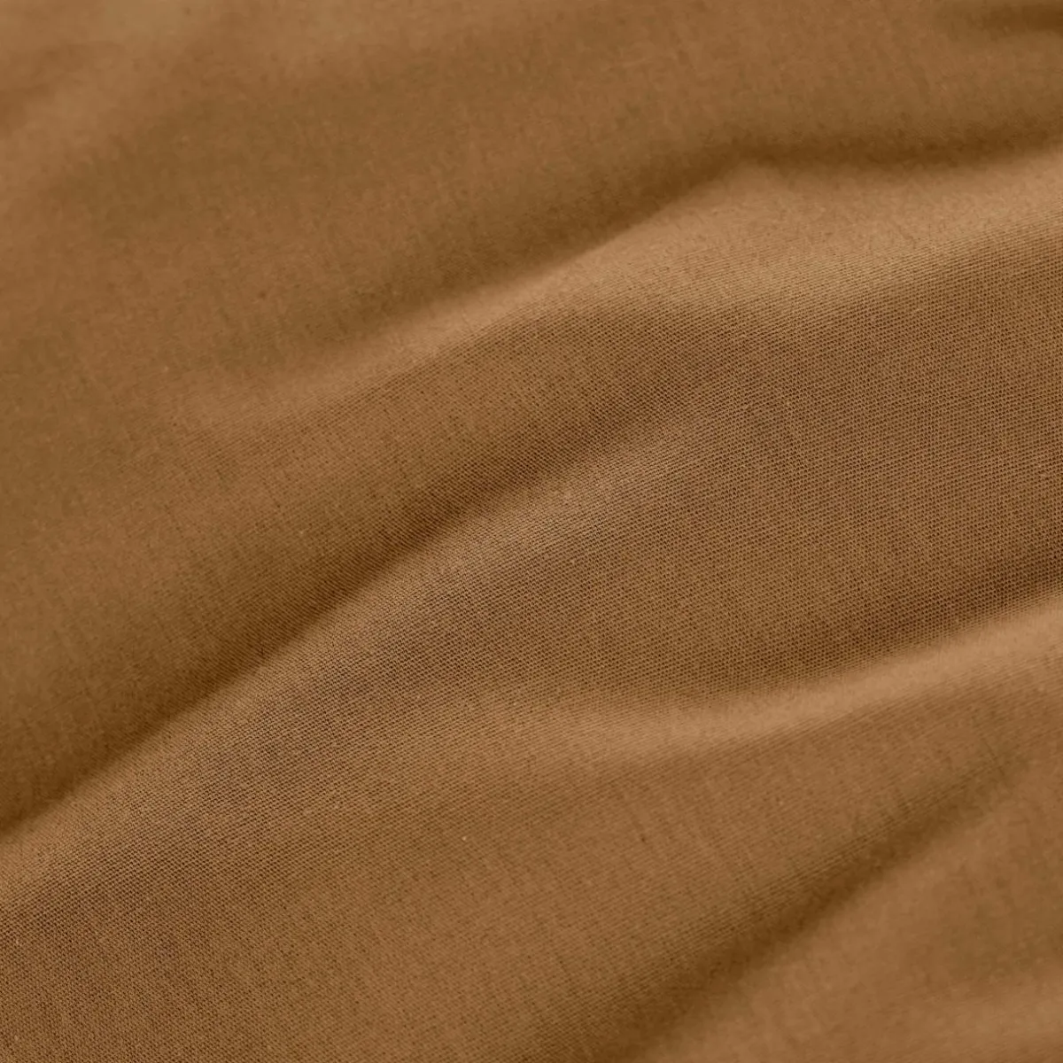 EMINZA Taie de traversin percale de coton (L185 cm) Cali Camel