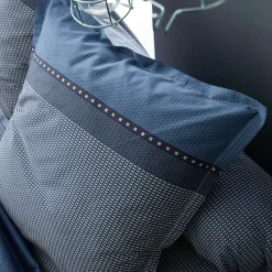 TRADI LINGE Taie de traversin satin de coton (L200 cm) Enzo e Bleu Hot