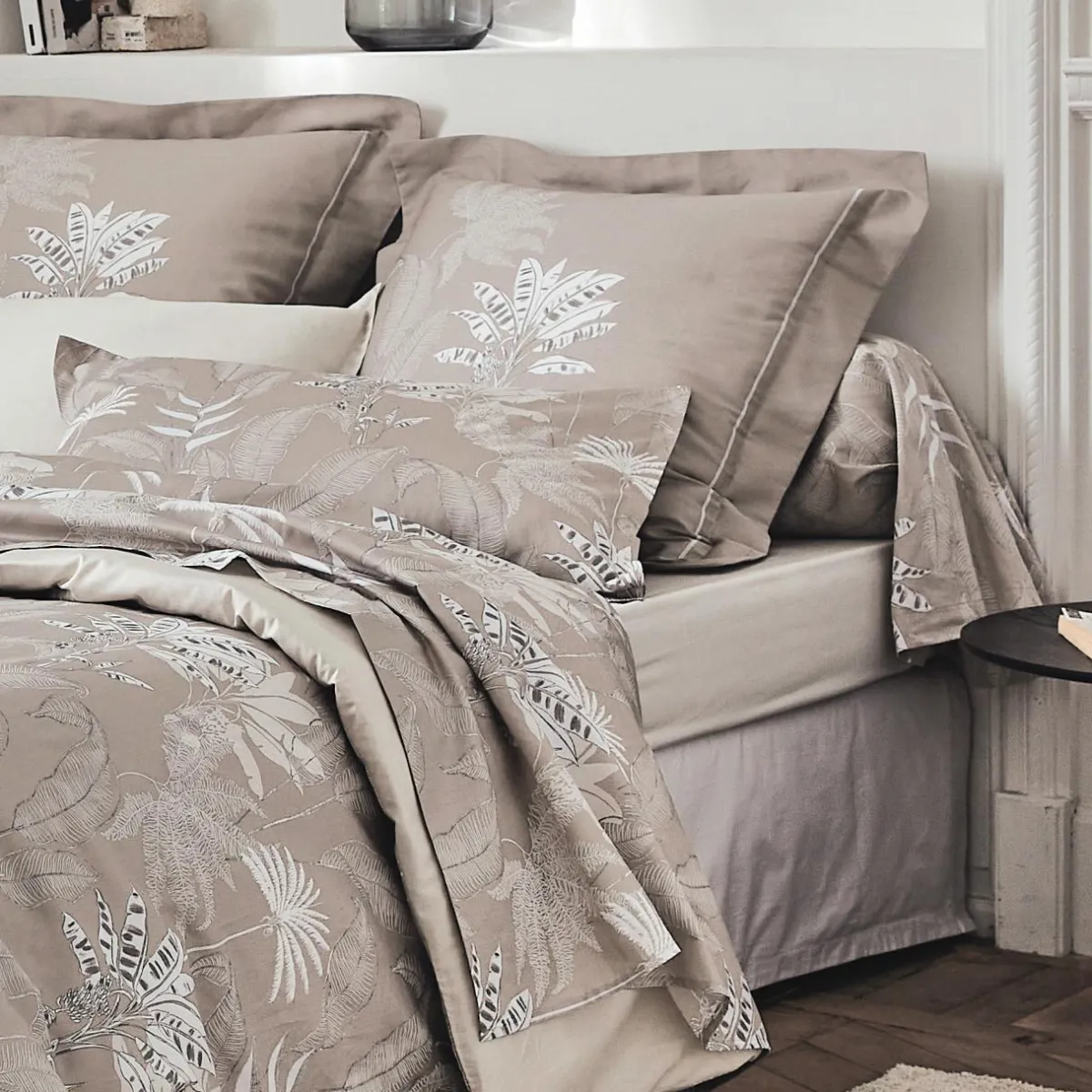 TRADILINGE Taie de traversin satin de coton (L200 cm) Cayenne Marron Online