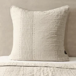 EMINZA Taie d'oreiller carrée coton (60 x 60 cm) Lena sable Beige