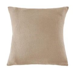 EMINZA Taie d'oreiller carrée coton nid d'abeille (60 x 60 cm) Eva Ficelle Clearance