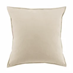 EMINZA Taie d'oreiller carrée flanelle de coton (63 x 63 cm) Nina Beige Clearance