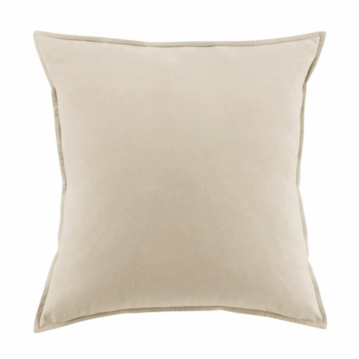 EMINZA Taie d'oreiller carrée flanelle de coton (63 x 63 cm) Nina Beige Clearance