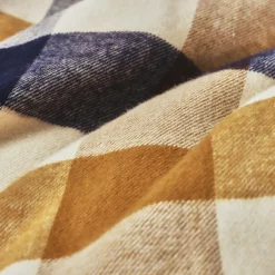 EMINZA Taie d'oreiller carrée flanelle de coton (80 x 80 cm) Nina carreaux Multicolore Carreau Multicolore Online