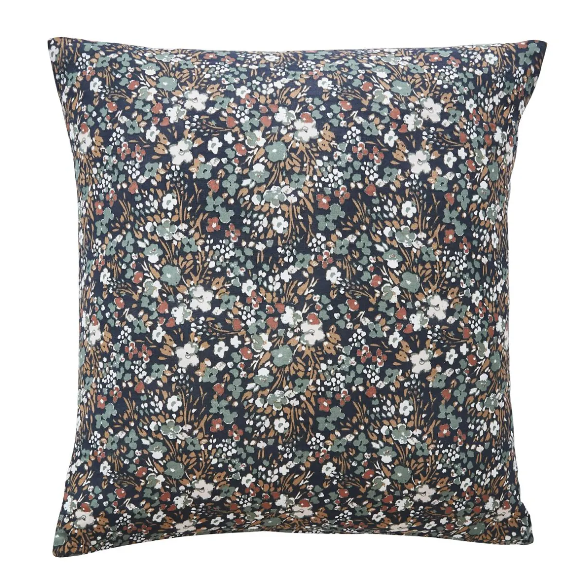 EMINZA Taie d'oreiller carrée gaze de coton (60 x 60 cm) Constance Bleu nuit Online