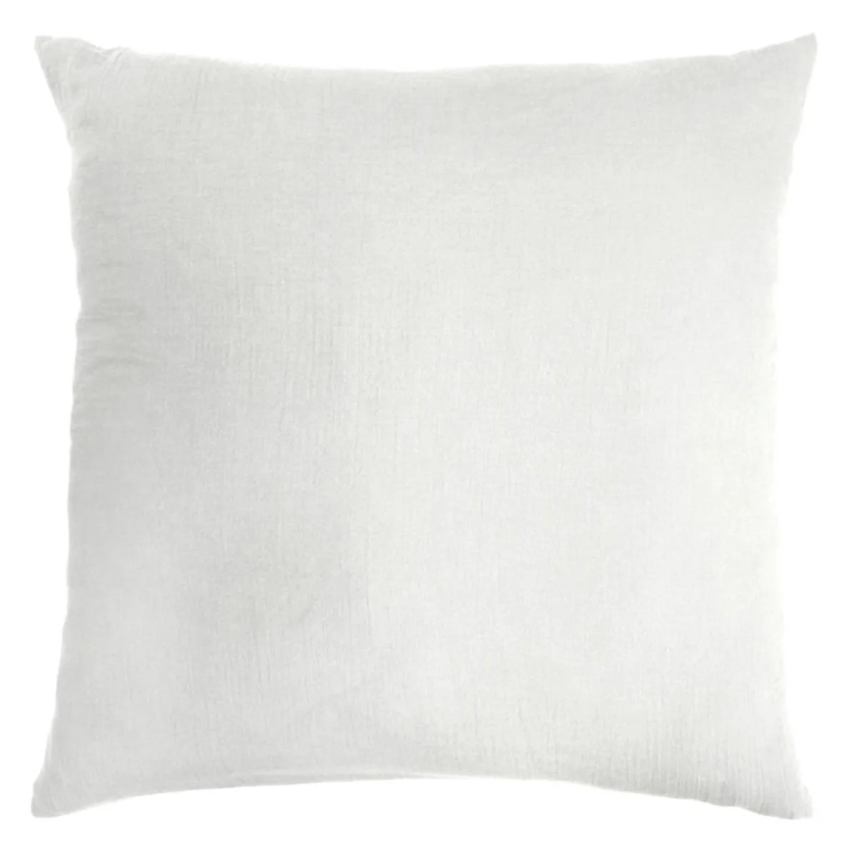 EMINZA Taie d'oreiller carrée gaze de coton (80 x 80 cm) Gaïa Gris nuage Gris clair Best