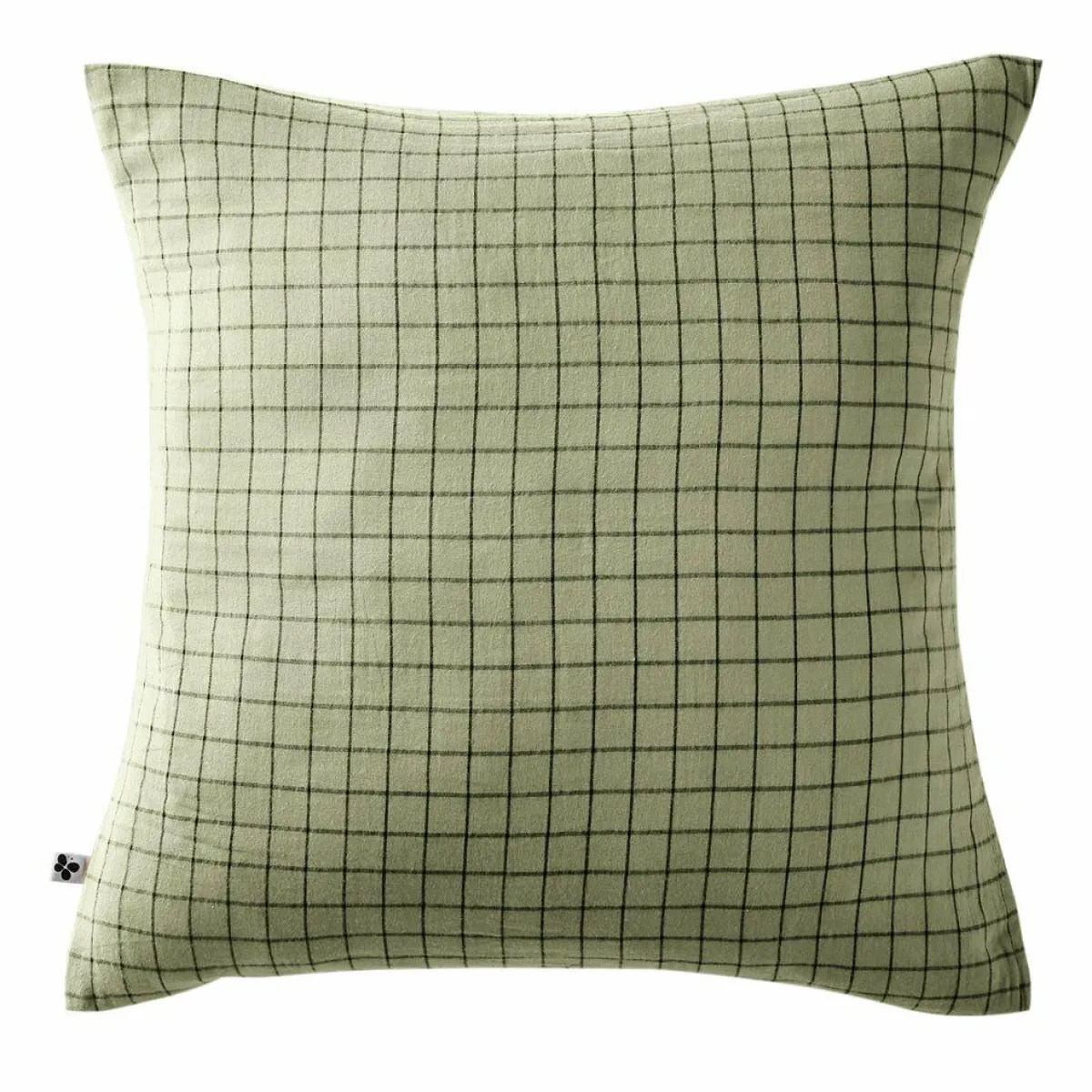 EMINZA Taie d'oreiller carrée gaze de coton (60 x 60 cm) Gaïa Mix Vert tilleul Outlet