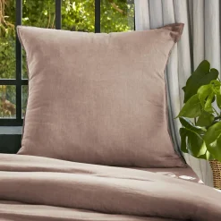 EMINZA Taie d'oreiller carrée lyocell Tencel™ lavé (80 x 80 cm) Olivia blush Rose Online