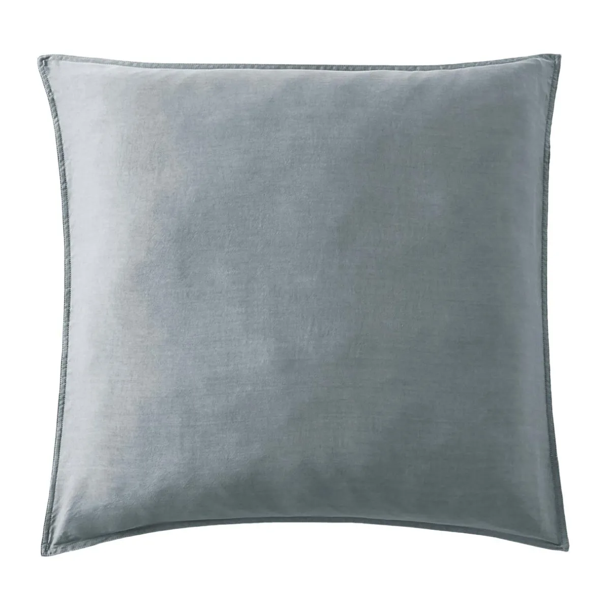 EMINZA Taie d'oreiller carrée lyocell Tencel™ lavé (80 x 80 cm) Olivia stone Bleu Online