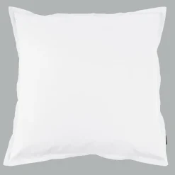 EMINZA Taie d'oreiller carrée percale de coton (80 x 80 cm) Cali he Blanc New