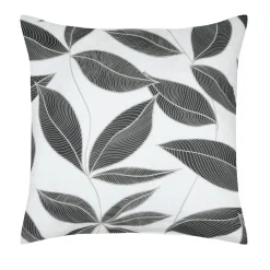 STOF Taie d'oreiller carrée percale de coton (63 x 63 cm) Matisse e Gris Discount