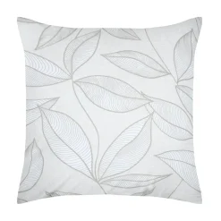 STOF Taie d'oreiller carrée percale de coton (63 x 63 cm) Matisse e Gris Discount