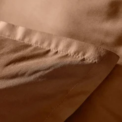 EMINZA Taie d'oreiller carrée percale de coton (80 x 80 cm) Cali Marron Chocolat Sale