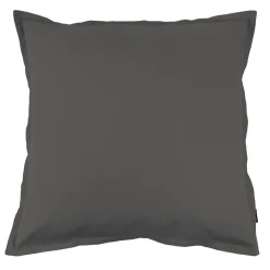 EMINZA Taie d'oreiller carrée percale de coton (80 x 80 cm) Cali Gris Anthracite Clearance