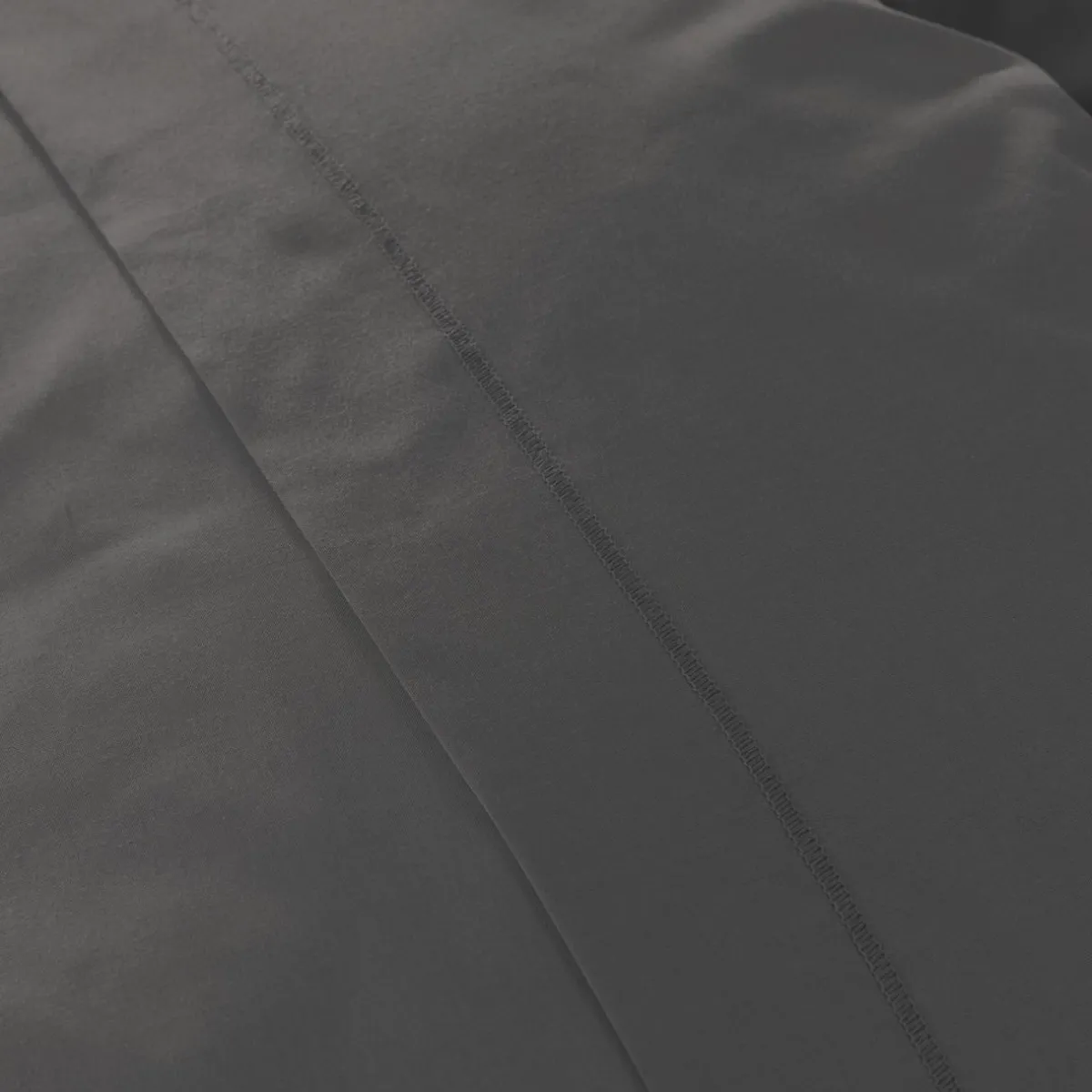 EMINZA Taie d'oreiller carrée percale de coton (80 x 80 cm) Cali Gris Anthracite Clearance