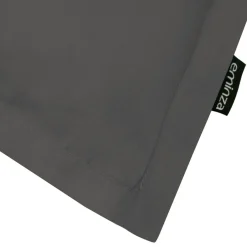 EMINZA Taie d'oreiller carrée percale de coton (80 x 80 cm) Cali Gris Anthracite Clearance