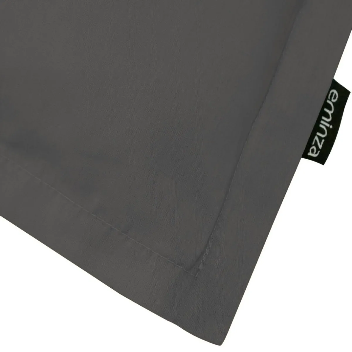 EMINZA Taie d'oreiller carrée percale de coton (80 x 80 cm) Cali Gris Anthracite Clearance