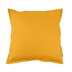 EMINZA Taie d'oreiller carrée percale de coton (65 x 65 cm) Cali Jaune moutarde Discount