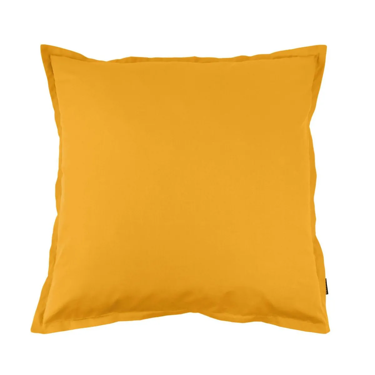 EMINZA Taie d'oreiller carrée percale de coton (65 x 65 cm) Cali Jaune moutarde Discount