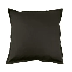 EMINZA Taie d'oreiller carrée percale de coton (65 x 65 cm) Cali e Noir New