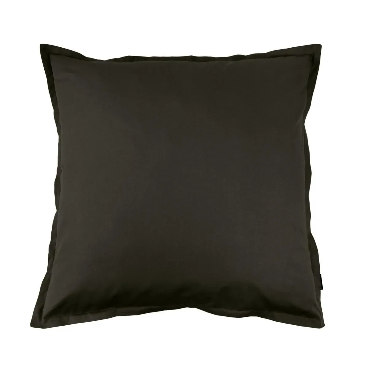 EMINZA Taie d'oreiller carrée percale de coton (65 x 65 cm) Cali e Noir New