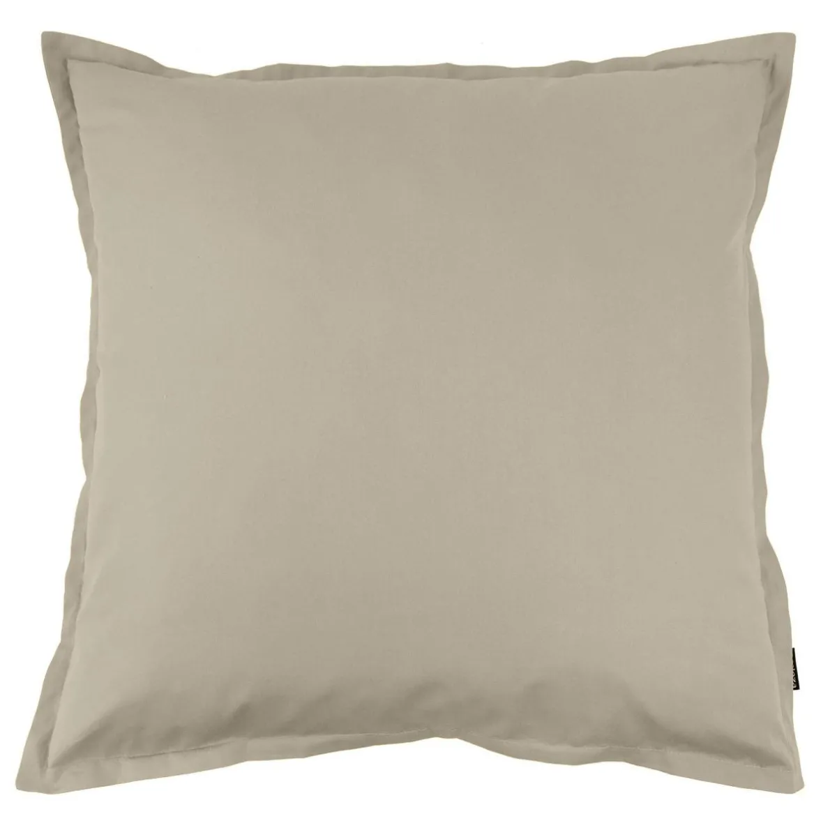 EMINZA Taie d'oreiller carrée percale de coton (80 x 80 cm) Cali Taupe Hot