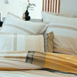TRADILINGE Taie d'oreiller carrée percale de coton (65 x 65 cm) Marlow Jaune Best