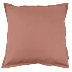 EMINZA Taie d'oreiller carrée percale de coton (80 x 80 cm) Cali Bois de rose Rose clair