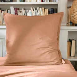 EMINZA Taie d'oreiller carrée percale de coton (65 x 65 cm) Cali Rose Pêche Sale