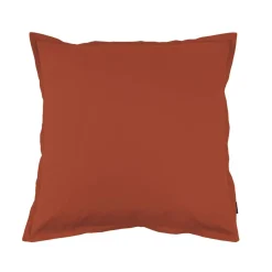 EMINZA Taie d'oreiller carrée percale de coton (65 x 65 cm) Cali Terracotta Discount