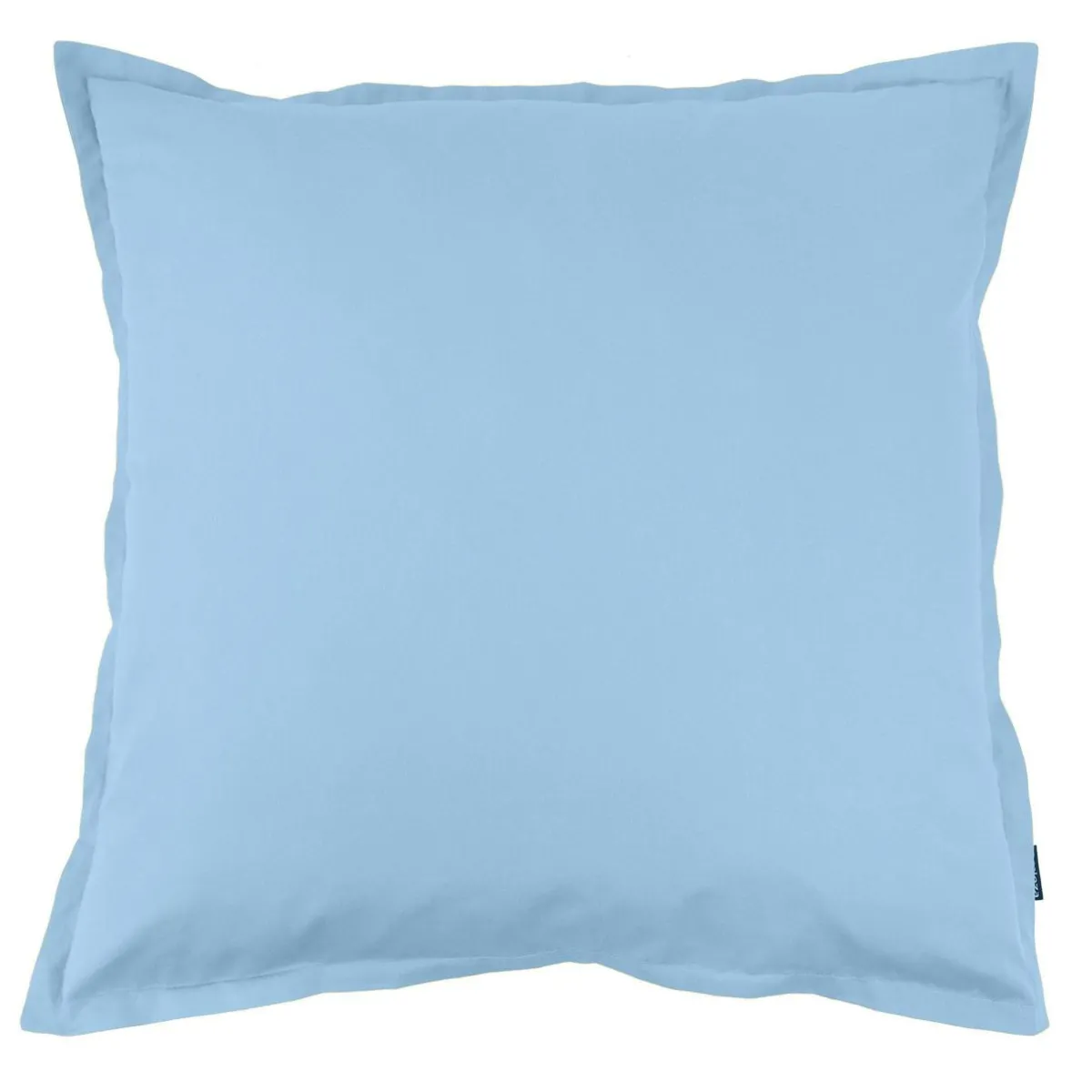 EMINZA Taie d'oreiller carrée percale de coton (80 x 80 cm) Cali Bleu Ciel Hot