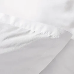 EMINZA Taie d'oreiller carrée percale de coton (65 x 65 cm) Cali Blanc Online