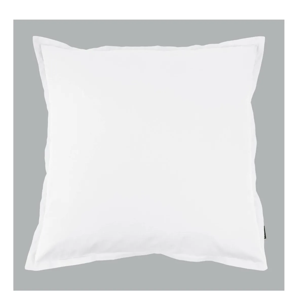 EMINZA Taie d'oreiller carrée percale de coton (65 x 65 cm) Cali Blanc Online